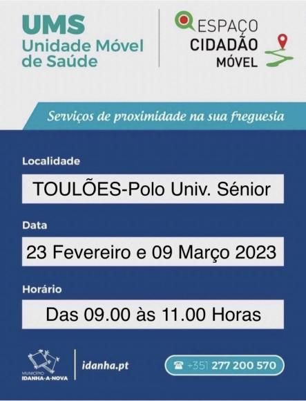 Unidade M&oacute;vel de Sa&uacute;de &ndash; Servi&ccedil;os de Proximidade